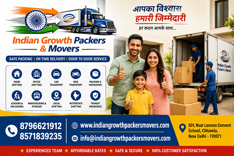 Indian Growth Packers & Movers welcome image